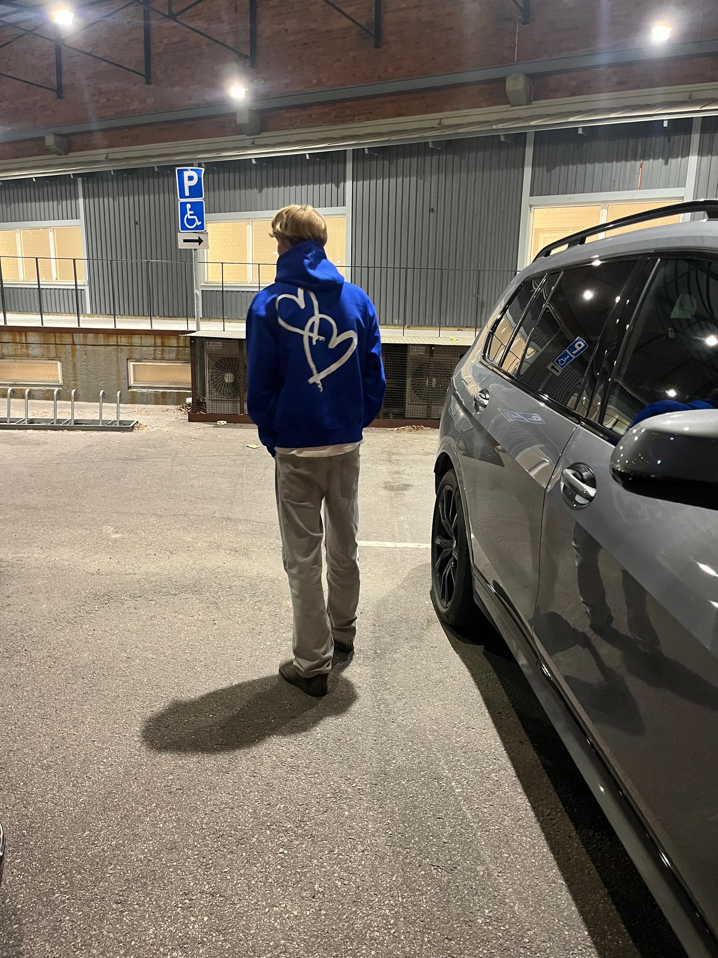 ROYAL BLUE HEART HOODIE