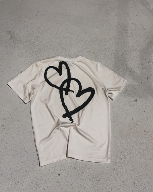 WHITE HEART TEE